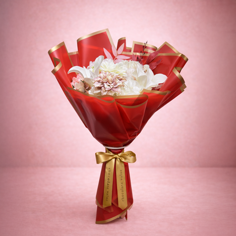 erzurum kırmızı çiçek buketi premium çiçek buketi gül buketi