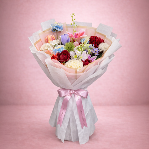 erzurum pastel çiçek buketi premium çiçek buketi aynı gün