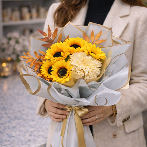 erzurum papatyalı çiçek buketi erzurum aynı gün çiçek erzuru